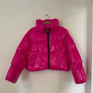 Hot Pink Puffer Jacket